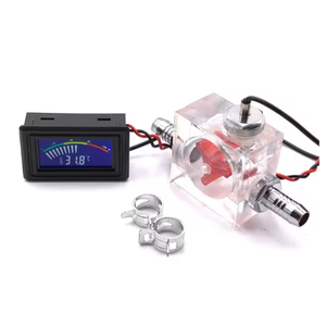 用于液体冷却器的带发光二极管显示屏的热耐用三路流量计温度计 - Product Image 2