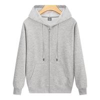 Sweat à capuche unisexe fin avec fermeture éclair, extérieur 100% PET Difu Cotton Shell, intérieur 93,2% Polyester 6,8% Spandex, broderie DTG sportive avec lettres