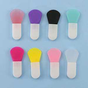 Nouveau pinceau éventail en silicone multicolore Super Badger pour le maquillage du visage, masque facial, modèle K13 - Product Image 1