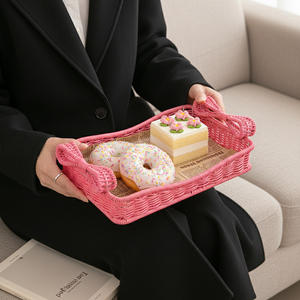 <span class=keywords><strong>Cesta</strong></span> de Almacenamiento Tejida de Plástico PE para Decoración del Hogar, Linda <span class=keywords><strong>Cesta</strong></span> Rosa con Lazo Grande para Niñas, para Guardar Bocadillos <span class=keywords><strong>y</strong></span> Juguetes Diversos, <span class=keywords><strong>Navidad</strong></span> - Product Image 1