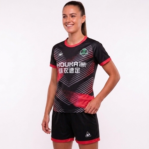 Kit Personalizzato per Squadra di <span class=keywords><strong>Calcio</strong></span> Femminile, Maglia da <span class=keywords><strong>Calcio</strong></span> Personalizzata con <span class=keywords><strong>Pantaloncini</strong></span>, Uniforme Professionale Sublimata per Allenamento Femminile - Product Image 2