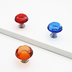 Tiradores de Cristal con Forma de Diamante de 30 mm, Coloridos, para Cajones de Cocina, Dormitorio y Muebles, con Tornillos - Product Image 4