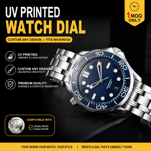 Custom Automatic Mechanical Fashion Dive Watch 50M Water Resistant Luminous Synthetic Sapphire Crystal 42mm Dial Stainless Steel