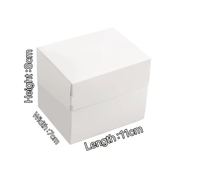 Boîte à gâteau rectangulaire simple style influenceur, estampage doré, pour glaces, mousses coupées en couches, matériaux recyclés