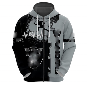 موضة جديدة سترة رجالية بغطاء للرأس بسحاب تصميم شعار مخصص قميص بغطاء للرأس لكرة القدم الأمريكية سترة بغطاء للرأس 49 saint Miami بسحاب - Product Image 6