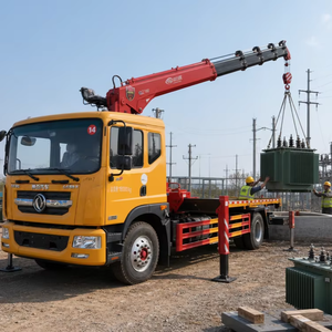 Camión de plataforma Dongfeng Dolica D9 18T de 8 toneladas con grúa y recuperación, Euro 6, para operaciones de desguace y elevación - Product Image 6