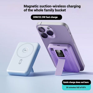 Nuevo Producto de Moda: Batería Externa Magnética Portátil Mini de 15W con Carga Rápida Inalámbrica, Soporte y Cable, 10000mAh - Product Image 3