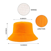 Chapeau Bob en Coton Personnalisé avec Logo, Imprimé Promotionnel Double Face, Casquette de Pêcheur Unisexe Pliable en Coton pour le Voyage