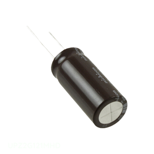 ตัวเก็บประจุแบบรูทะลุ (Through Hole) ยี่ห้อ Manufacturer Channel รุ่น 120 uF UPZ2G121MHD ชนิด CAP ALUM ความจุ 120UF 20% 400V แบบขาเสียบ - Product Image 1