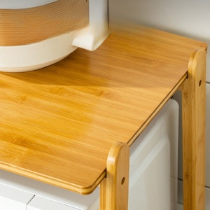 Factory Direct Bamboo High Quality <b>Kitchen</b> Storage <b>Shelf</b> 2-Layers Bamboo Spice Rack Organizer - Product Image 2