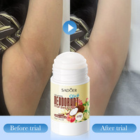 OEM SADOER 30ml Roll-On naturel anti-transpirant et déodorant frais d'été parfum Rose concombre rouleau en plastique