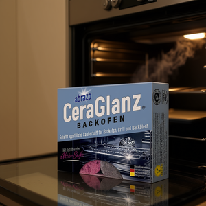 Éponge de four Abrazo CeraGlanz, lot de 2, tampon en laine d'acier inoxydable pour four, grill et plaque de cuisson - Product Image 3