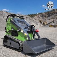 Chargeuse compacte sur chenilles EPA Euro V FULCORE avec godet de 0,15 m³ et puissance hydraulique pour travaux agricoles et de construction