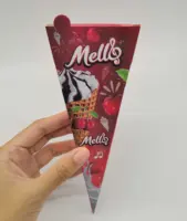 आइसक्रीम कोन आस्तीन रैपिंग पेपर कप थोक के साथ कस्टम डिजाइन