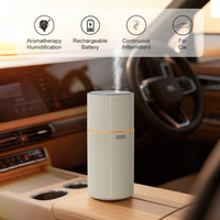 Diffuseur d'huiles essentielles ultrasonique USB, humidificateur d'air en plastique pour voiture, design simple et élégant, diffuseur d'arômes