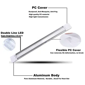 5 cái/lốc 30cm 4000K 6000K 10W LED tuyến tính Đèn LED ống ánh sáng AC85-265V LED ống dẫn ánh sáng tuyến tính cho văn phòng nhà cửa hàng