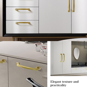 Manija de armario de aleación moderna, accesorio de Zinc de alta dureza para dormitorio, cocina, sala de estar, muebles, tocador, cajón de noche - Product Image 5