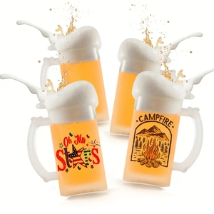 Copos de Vidro Fosco em Branco para Sublimação, Canecas de Cerveja de 16 oz com Alça para Sublimação - Product Image 6