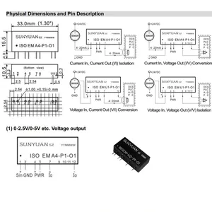 0-20mA/4-20mA/0-5V/0-10V/1-5V 1 Input 4 Output Analog Signal Isolators/Signal Splitters