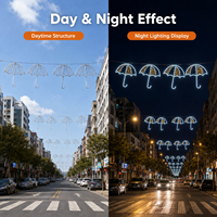 Lampu Motif Jalan LED Desain Payung TOPREX IP65 Tahan Air Kelas Komersial Dekorasi Proyek Festival Bentuk Dapat Disesuaikan