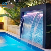 Fontaine d'intérieur en acier inoxydable Water Crown, cascade pour piscines pour enfants, piscines gonflables
