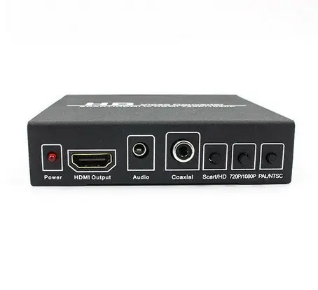 Bộ Chuyển Đổi SCART Sang HDMI Bán Chạy Hỗ Trợ Tín Hiệu Video RGB Và CVBS Sang HDMI 720P/1080P Với Nguồn Điện EU Cho