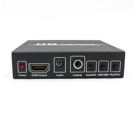 Hot Selling SCART to HDMI Converter Supports RGB and CVBS Video Signals to HDMI 720P/1080P With EU Power Supply for