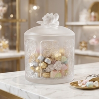 Pot à bonbons en cristal Liuli classique personnalisé avec conservation de la fraîcheur, rangement multifonctionnel pour la cuisine, design vintage