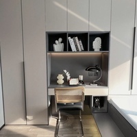 Ensemble de chambre à coucher moderne de luxe avec rangement, lit king size, meubles de villa 3 pièces, confortable