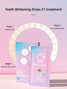 Tira blanqueadora de dientes de disolución al por mayor médica sin residuos tiras blanqueadoras de dientes Premium no tóxicas personalizadas - Product Image 4