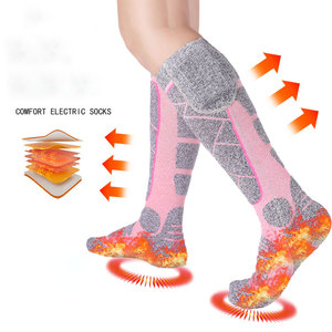 Chaussettes d'hiver unisexes sans fil avec chauffage Fabricant de chaussettes chauffantes électriques rechargeables - Product Image 1