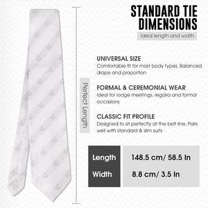 Cravate en Soie Unisexe Écologique à Motif Géométrique Jacquard Classique avec Option Logo Personnalisé pour Services Professionnels – Nouvelle Collection 2026 en Promotion - Product Image 1