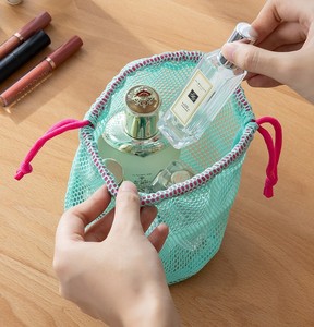 Bolsas de Compras Promocionales de Malla de Nailon con Cordón, Reutilizables, Portátiles, de Moda para Todas las Estaciones, Marca SH, en Varios Colores 1 - Product Image 5