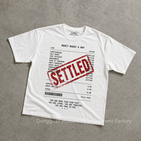 T-shirts graphiques de créateur OEM en coton à manches courtes, style hip-hop, effet délavé, coupe oversize, pour l'été, qualité flock, parfaits pour la sublimation