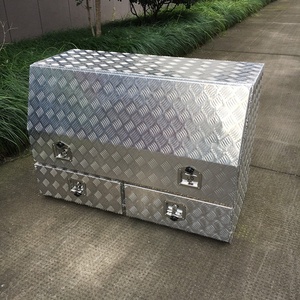 Boîte à outils en aluminium de 1200 mm pour camionnette avec tiroirs, coffre de <span class=keywords><strong>rangement</strong></span> robuste pour extérieur, pour pick-up, Ute, <span class=keywords><strong>remorque</strong></span> - Product Image 2
