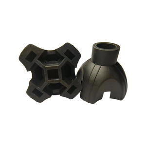 Punta de goma antideslizante para bastón de 19 mm, almohadilla de cuatro esquinas de 62 mm x 50 mm para accesorios de bastón para personas mayores - Product Image 3