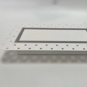 HVAC thông gió kim loại trắng tuôn ra tường đăng ký Vent Trần 4x10 kim loại xả vách thạch cao gắn lỗ thông hơi - Product Image 1