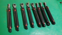 Cylindre hydraulique sur mesure de 2 tonnes, cylindre mécanique avec silencieux, raccord à œillet, cylindre à double action pour camion