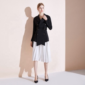Stile autunno e inverno nuovo giacca da <span class=keywords><strong>donna</strong></span> da ufficio foderata a triplo petto retrò <span class=keywords><strong>con</strong></span> risvolto caldo <span class=keywords><strong>Blazer</strong></span> Slim Fit <span class=keywords><strong>con</strong></span> <span class=keywords><strong>cintura</strong></span> - Product Image 6