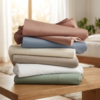 Ensemble de draps de lit jetables écologiques en bambou 100% biologique personnalisés, vente en gros