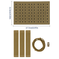 Planche d'insertion rigide universelle SIVI pour l'organisation des sacs, panneau de rangement Velcro personnalisable pour les sacs de chasse et de randonnée
