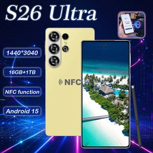 สมาร์ทโฟนรุ่นใหม่ <span class=keywords><strong>S26</strong></span> Ultra ปี 2026 รองรับ 5G สองซิม หน่วยความจำ 16GB+1TB ชาร์จเร็ว 100W ปลดล็อคด้วยใบหน้าแบบ HD ระบบปฏิบัติการ Android 15 รองรับ NFC - Product Image 1
