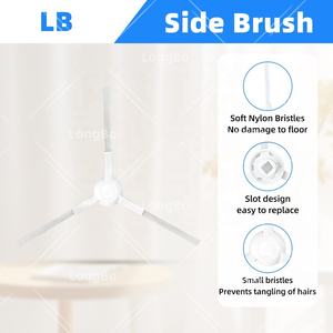 Compatible avec <span class=keywords><strong>Xiaomi</strong></span> S10 B106GL S12 Brosse à rouleau Brosse latérale Filtre HEPA Chiffon de vadrouille Pièces - Product Image 3