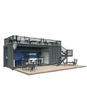 Maison en conteneur mobile à bon prix Maison en conteneur à 2 étages Maison en conteneur à double aile Bars/café/restaurant à vendre - Product Image 2