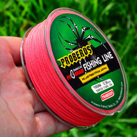 Super ligne de pêche tressée Pe, 5 couleurs, 100M, 4 brins, vente en gros