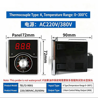 TEL96-9001 TEL72-9001 Termostato Digital PID con Pantalla LCD, Controlador de Temperatura para Horno de Panadería