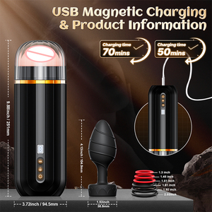 เครื่องช่วยสำเร็จความใคร่ชายแบบอัตโนมัติ ควบคุมผ่านแอพ 10 โหมดสั่นดูดกระตุ้น ถ้วยช่วยสำเร็จความใคร่ไฟฟ้า สำหรับผู้ชาย ของเล่นทางเพศ - Product Image 2