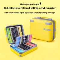 Ensemble de stylos marqueurs acryliques imperméables personnalisés de 12 à 360 couleurs, stylo pour peinture artistique, bricolage, dessin à la main, vente en gros OEM