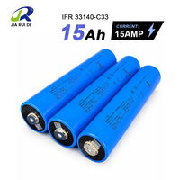 Cellule de batterie cylindrique LiFePO4 3.2V 15Ah E-Cell 15Ah, rechargeable, 4000 cycles, pour stockage d'énergie solaire et pack d'alimentation EV, -20~60°C