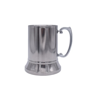 Boccale da Birra <span class=keywords><strong>Caspian</strong></span> 450ml/580ml in Acciaio Inox 304, Tazza Classica a Doppia Parete in Metallo Anticato con Manico - Product Image 1